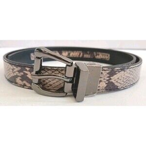Nine West Reversible Belt Womens Size Small Snake Skin Faux Leather New
